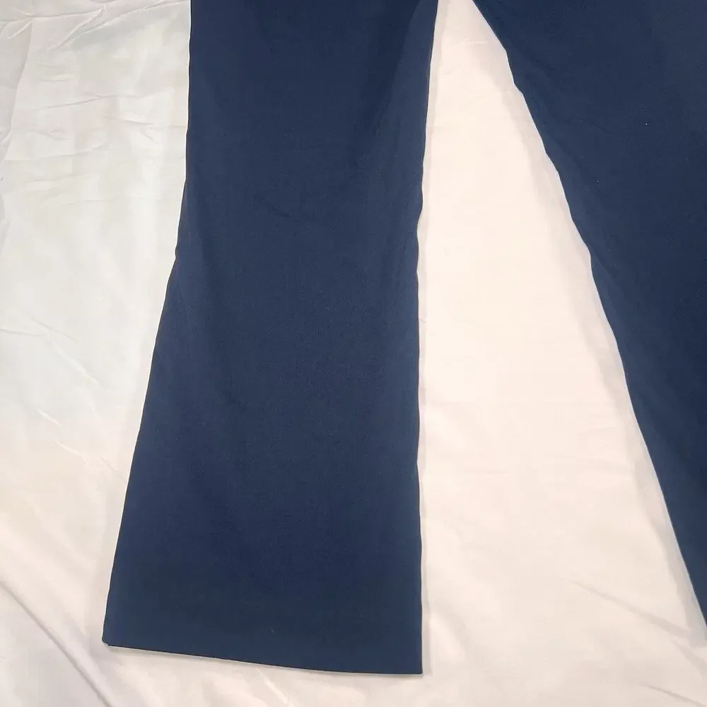 J.McLaughlin Masie Pants Womens Size 6 Navy Blue Stretch Pull On Corpgirl Office